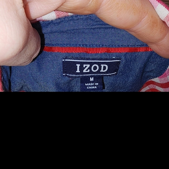 IZOD plaid button up long sleeve - Picture 7 of 7